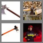 4 pics 1 word 3 letters axe