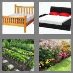 4 pics 1 word 3 letters bed