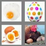 4 pics 1 word 3 letters egg