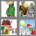 4 pics 1 word 3 letters elf