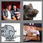 4 pics 1 word 3 letters hog