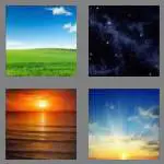 4 pics 1 word 3 letters sky