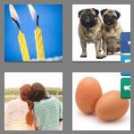 4 pics 1 word 3 letters two