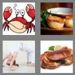 4 pics 1 word 4 letters crab