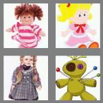 4 pics 1 word 4 letters doll