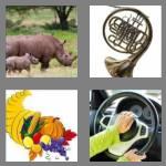 4 pics 1 word 4 letters horn