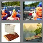 4 pics 1 word 4 letters raft