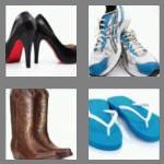 4 pics 1 word 4 letters shoe