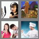 4 pics 1 word 4 letters sing