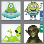 4 pics 1 word 5 letters alien