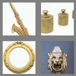 4 pics 1 word 5 letters brass