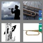 4 pics 1 word 5 letters bugle