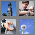 4 pics 1 word 5 letters clock