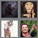 4 pics 1 word 5 letters crone