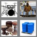 4 pics 1 word 5 letters drums