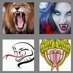 4 pics 1 word 5 letters fangs