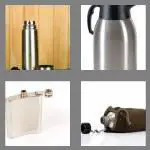 4 pics 1 word 5 letters flask
