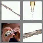 4 pics 1 word 5 letters flute