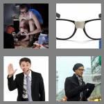 4 pics 1 word 5 letters geeky