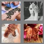 4 pics 1 word 5 letters henna