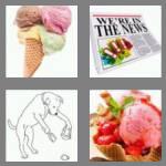 4 pics 1 word 5 letters scoop