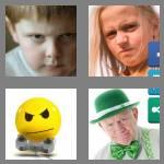 4 pics 1 word 5 letters scowl