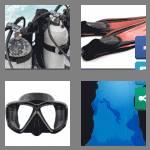 4 pics 1 word 5 letters scuba