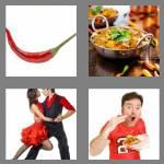 4 pics 1 word 5 letters spicy