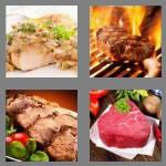 4 pics 1 word 5 letters steak