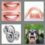 4 pics 1 word 5 letters teeth