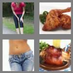 4 pics 1 word 5 letters thigh