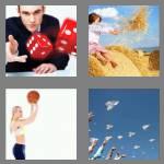 4 pics 1 word 5 letters throw