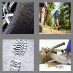 4 pics 1 word 5 letters tread