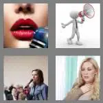 4 pics 1 word 5 letters voice