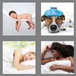 4 pics 1 word 6 letters asleep