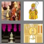 4 pics 1 word 6 letters bishop