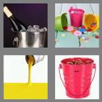 4 pics 1 word 6 letters bucket