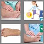 4 pics 1 word 6 letters bunion