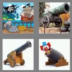 4 pics 1 word 6 letters cannon