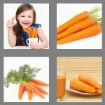 4 pics 1 word 6 letters carrot