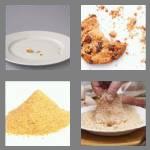 4 pics 1 word 6 letters crumbs