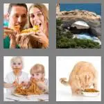 4 pics 1 word 6 letters eating