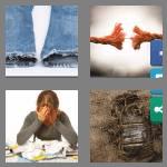 4 pics 1 word 6 letters frayed