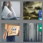 4 pics 1 word 6 letters gloomy