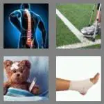 4 pics 1 word 6 letters injury