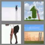 4 pics 1 word 6 letters ladder