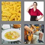 4 pics 1 word 6 letters noodle