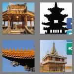 4 pics 1 word 6 letters pagoda