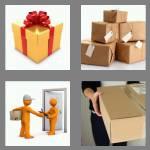 4 pics 1 word 6 letters parcel