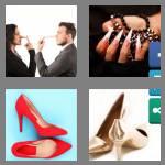 4 pics 1 word 6 letters pointy